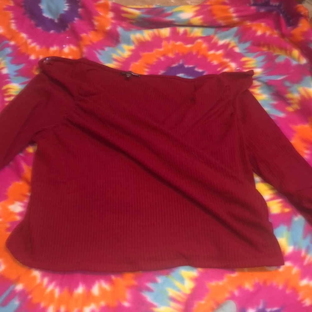 Fashion nova wrap shirt